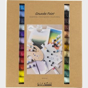 Gouache Maling - Assorterede Farver - 24x20 Ml