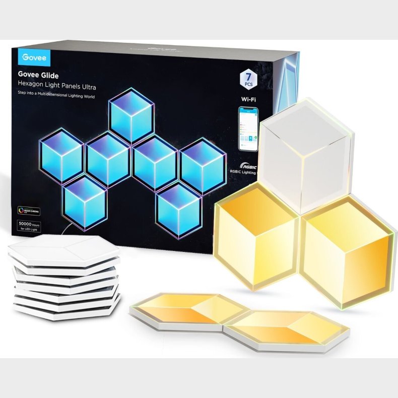 Govee - Glide Hexagon Light Panels Ultra 7pack!