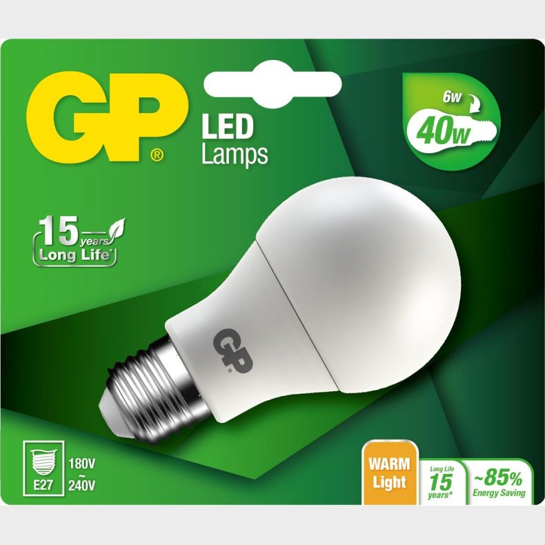 Gp - Led Pre - Classic - E27 6w 40w 470 Lm