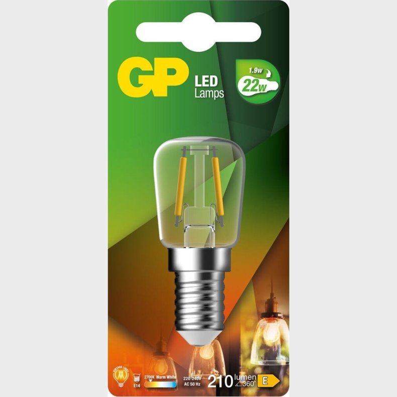 Gp - Led P�re - Filament - T25 E14 1.9w 22w 210 Lm