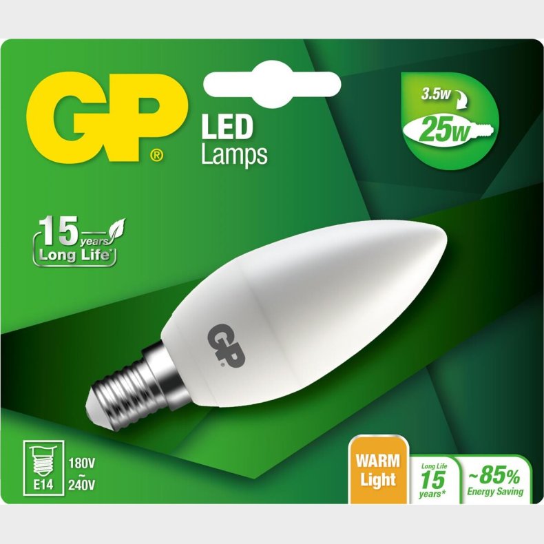 Gp - Led Pre - Mini Candle - E14 3.5w 25w 250 Lumen
