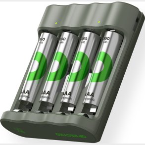 Gp - Recyko Oplader B441 Inkl. 4xaaa 850 Mah Batterier - Usb