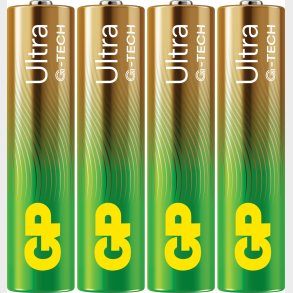 Gp - Ultra Alkaline Aaa 24au Lr03 Batterier - 1,5v - 4 Stk