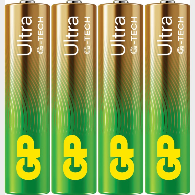 Gp - Ultra Alkaline Aaa 24au Lr03 Batterier - 1,5v - 4 Stk