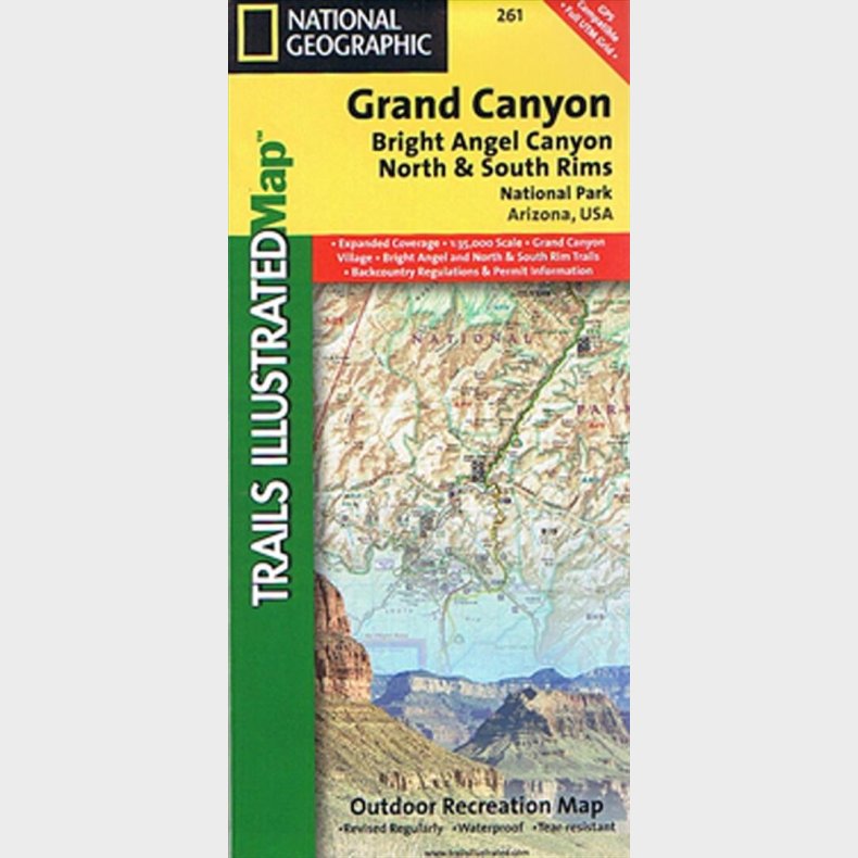 Grand Canyon Bright Angel Canyon, North & South Rims - National Geographics - English Book