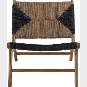 Creative Collection - Grant Loungestol - Sort - Teak Tr�