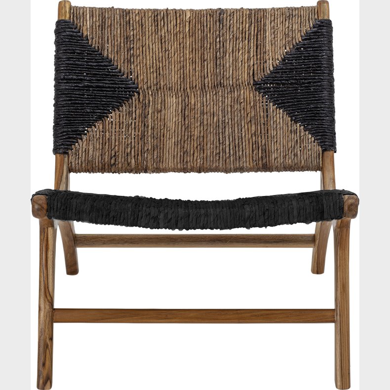 Creative Collection - Grant Loungestol - Sort - Teak Tr�