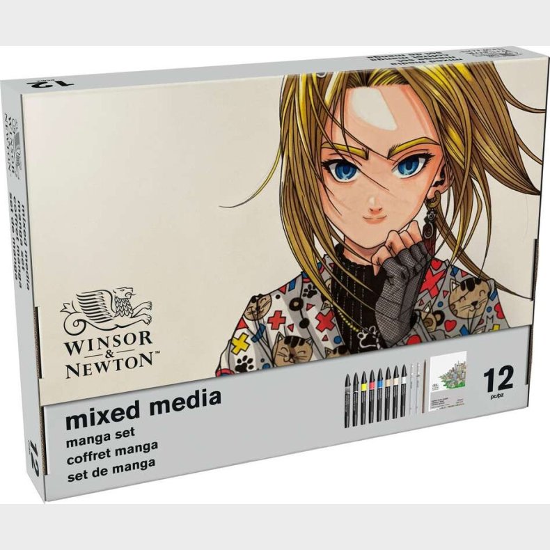 Winsor & Newton - Mixed Media Manga Males�t - 12 Dele