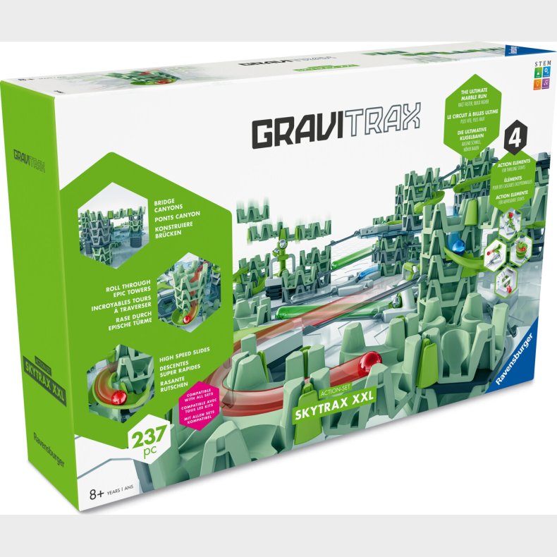 Gravitrax - Skytrax Xxl Kuglebane Action-set - 237 Dele