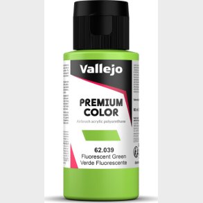 Vallejo - Premium Airbrush Maling - Green Fluorescent 60 Ml