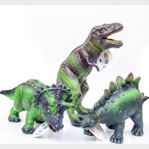 Green Rubber Toys - Dinosaurer - St Med 3