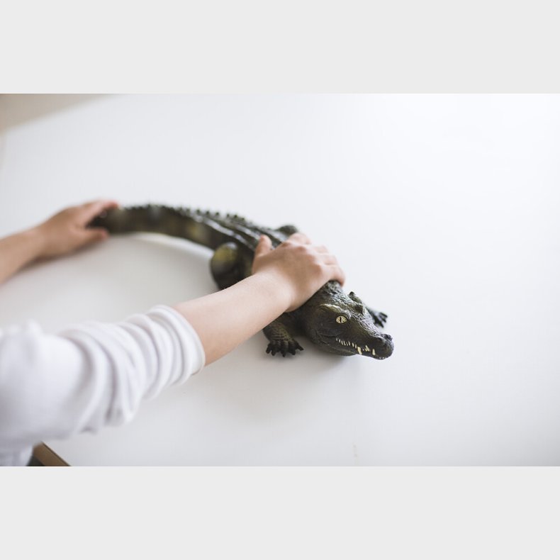 Green Rubber Toys - Krokodille