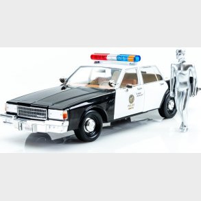 Greenlight Collectibles - 1/18 Artisan Collection - Terminator 2 (1991) - 1987 Cheverolet Caprice With Android