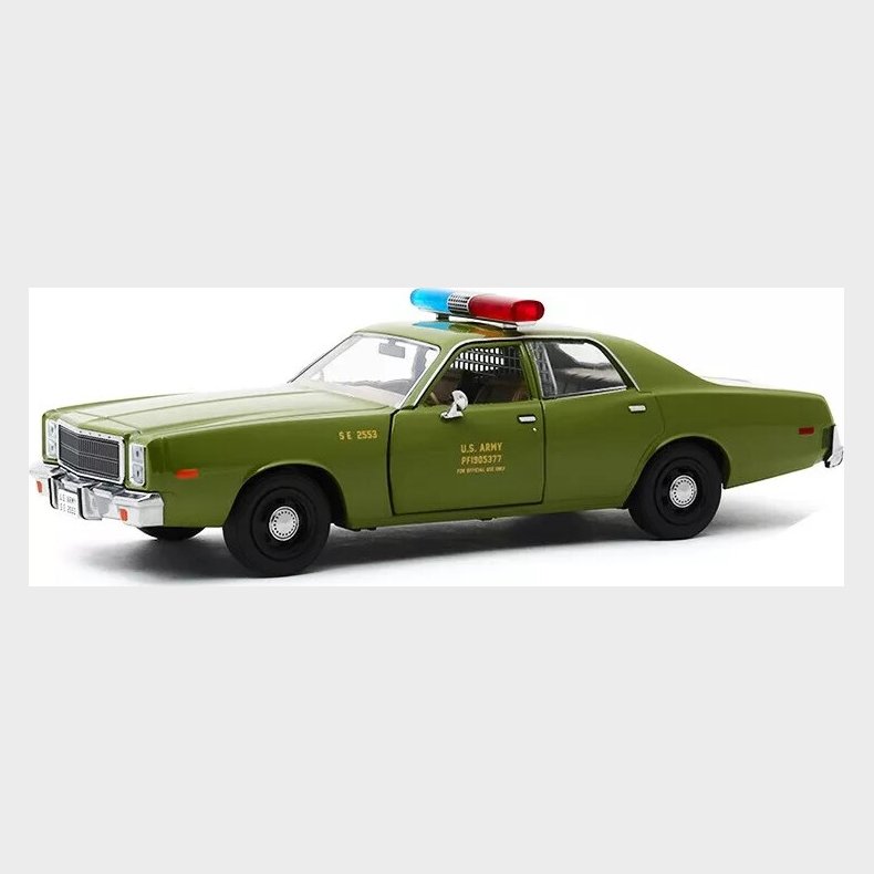 Greenlight Collectibles - 1/18 The A-team  (1983-87 Tv) - 1977 Plymouth Fury Us Army Police