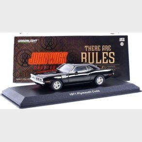 Greenlight Collectibles - 1/43 John Wick 4 - 1971 Plymouth Cuda