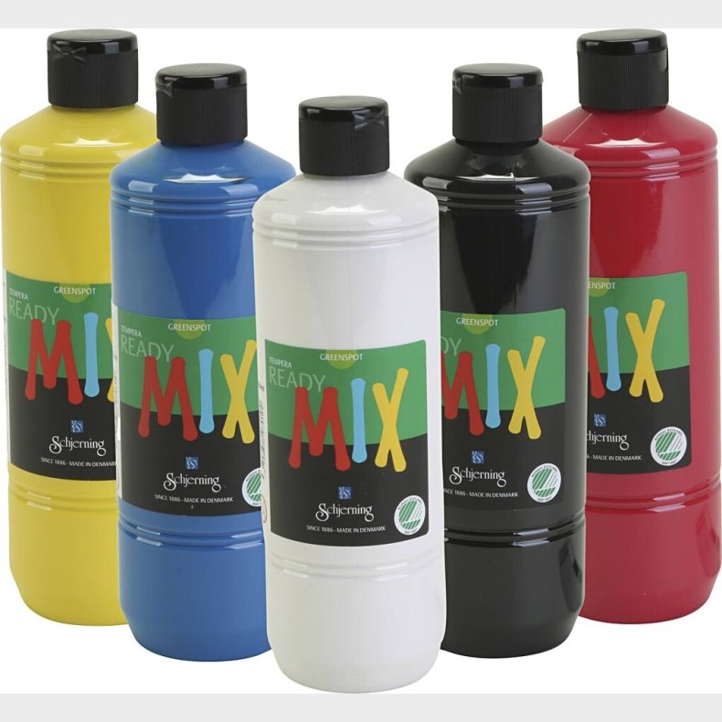 Greenspot Ready Mix - Mat - Assorterede Farver - 5x500 Ml