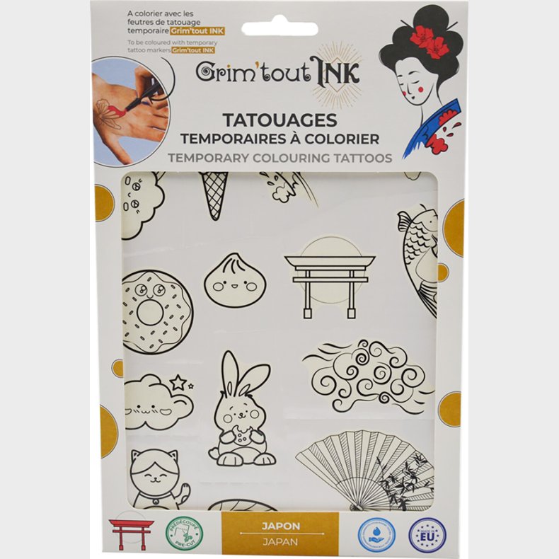 Grim Tout - Ink Stencil Til Tatoveringer - Japan