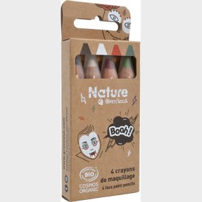 Grim Tout - Teatersminke - 4 Farveblyanter - Booh Nature By Grimtout