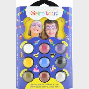 Grim Tout - Teatersminke - 9 Farver - Enhj�rning