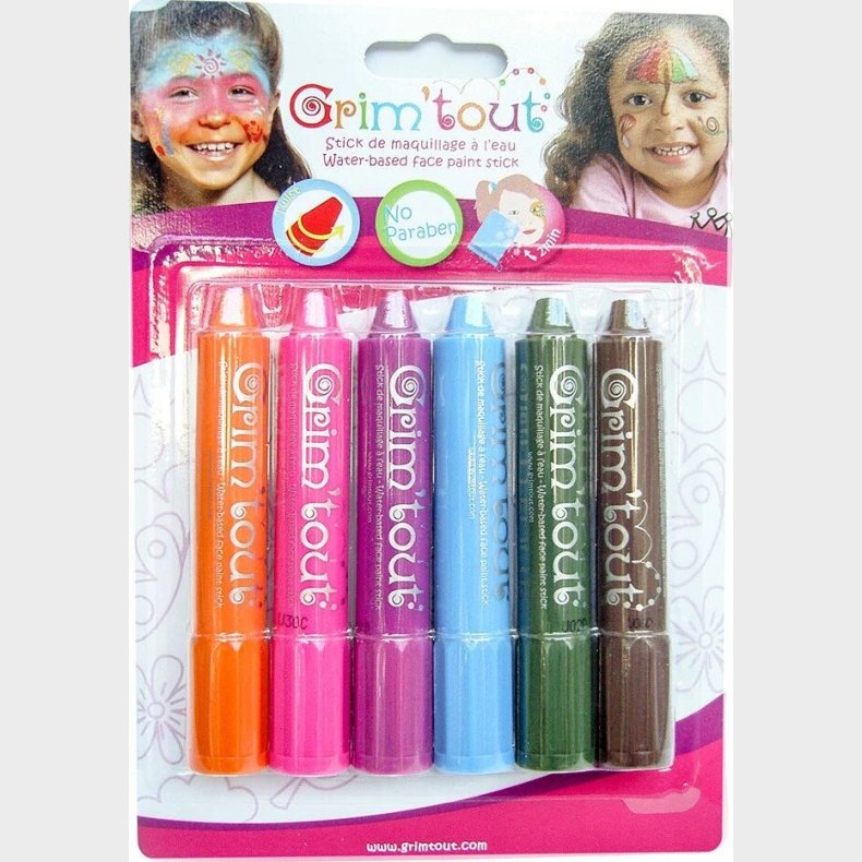 Grim Tout  - Ansigtsmaling - 6 Farver