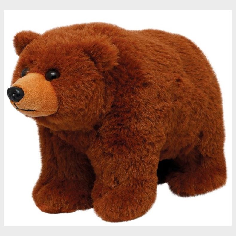 Grizzlybjrn Plysbamse 25x15 cm - All About Nature