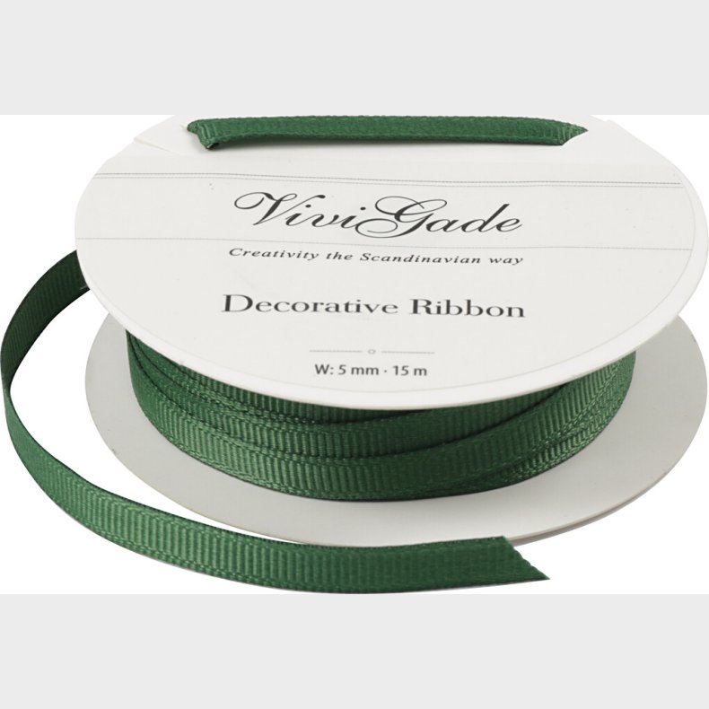 Grosgrainbnd - B 6 Mm - Grn - 15 M