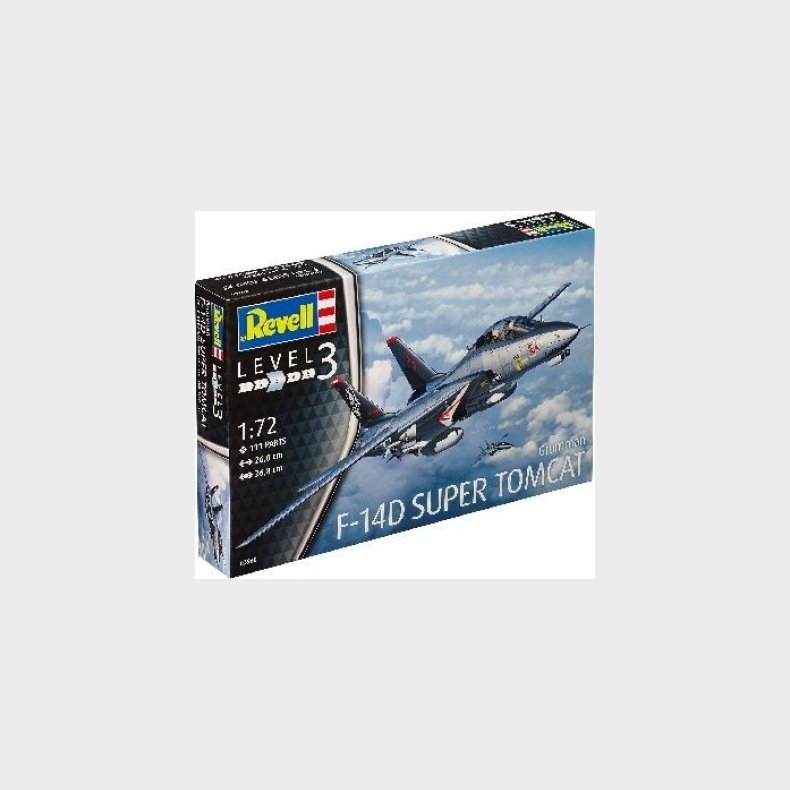 Revell - Grumman Super Tomcat Bygges�t - 1:72 - Level 3 - 03960