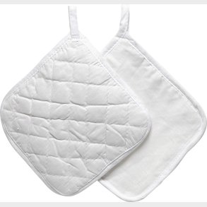 Grydelapper - Hvid - 20x20 Cm - 4 Stk