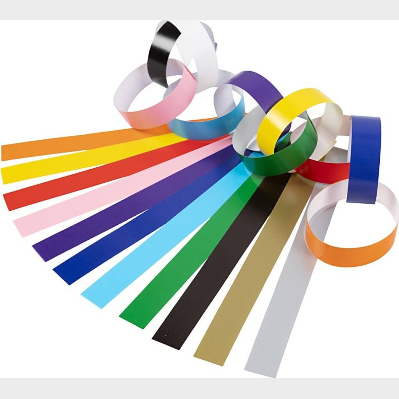 Guirlandestrimler - 160x15 Mm - Forskellige Farver - 2400 Stk.