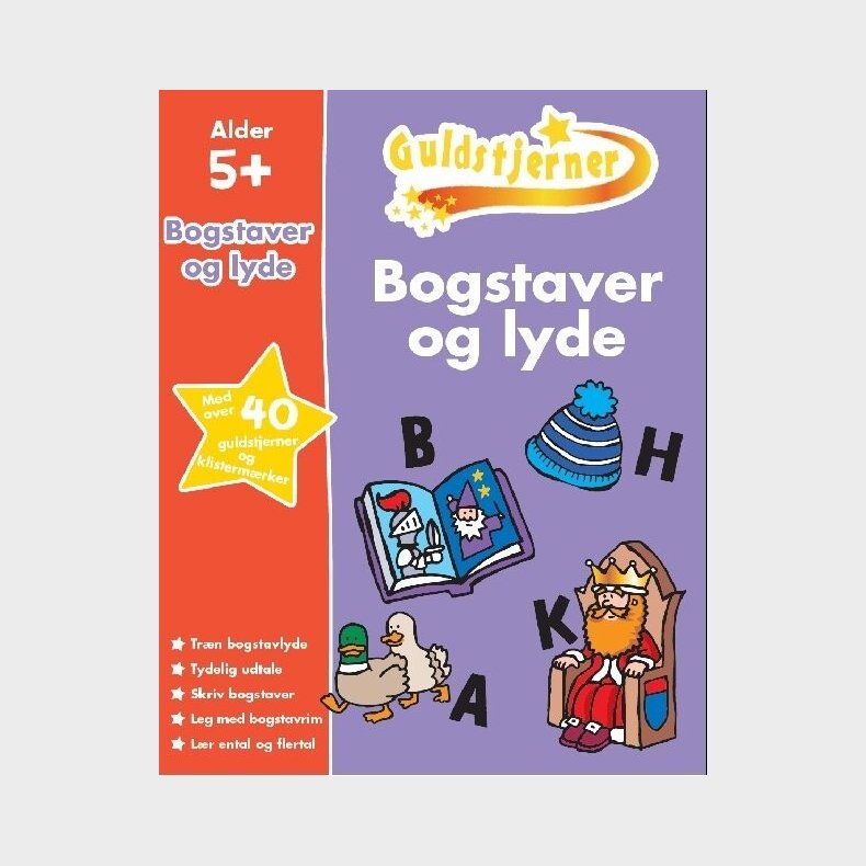 Guldstjerner - Bogstaver Og Lyde - Bog