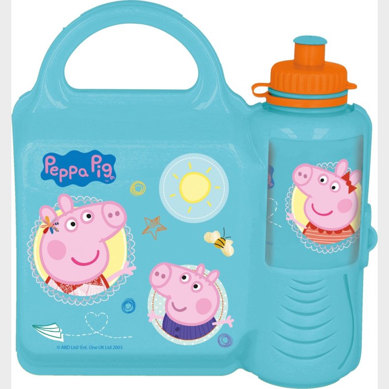 Gurli Gris - Madkasse Og Drikkedunk St Til Brn