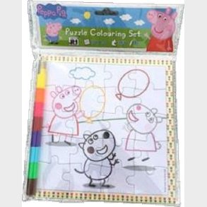 Gurli Gris - Puslespil Til Farvelgning Med Gurli Gris