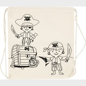 Gymnastikpose - Pirater - Str. 37x41 Cm - 110 G - Lys Natur - 1 Stk.