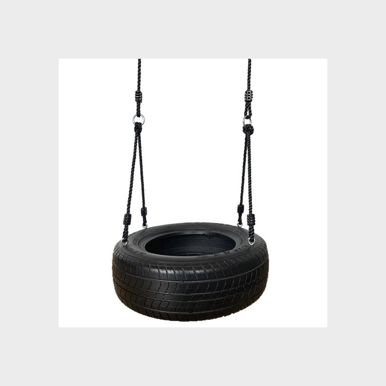 Nordic Play | Gynge - Dk horisontal m. sorte reb