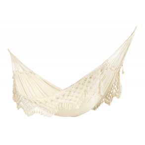 Hngekje kingsize i kologisk bomuld - Latte