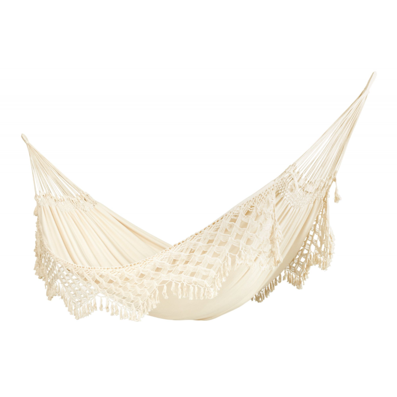 Hngekje kingsize i kologisk bomuld - Latte