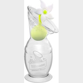 Haakaa - Gen. 2 Silikone Brystpumpe Med Blomsterprop - White - 150 Ml