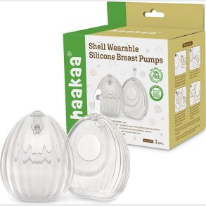 Haakaa - Shell Wearable Silicone Breast Pumps - 120 Ml - 2 Pcs