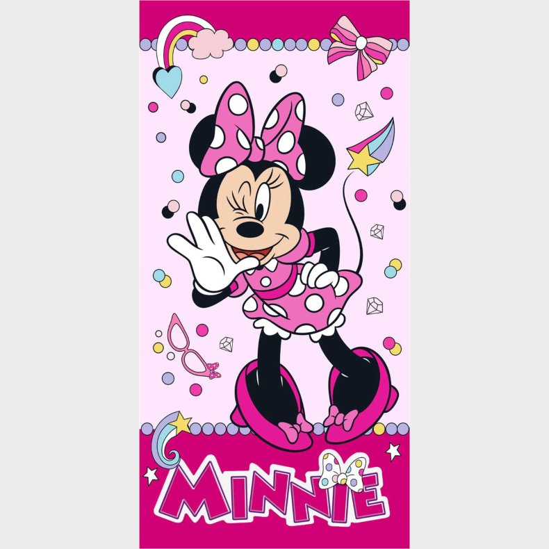 Minnie Mouse Hndklde Til Brn - Disney - 70x140 Cm
