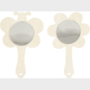 Hndspejle Til Brn - Sommerfugl Og Blomst - Diy - 2 Stk