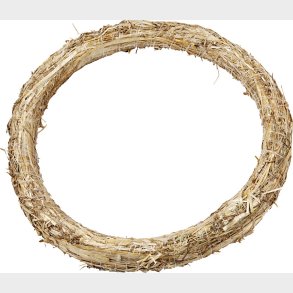 Halmkrans -  35 Cm - Tykkelse 3 Cm - 1 Stk.