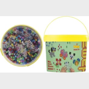 Hama Maxi Perlest - 3.000 Perler Og 4 Plader Btte - 8806