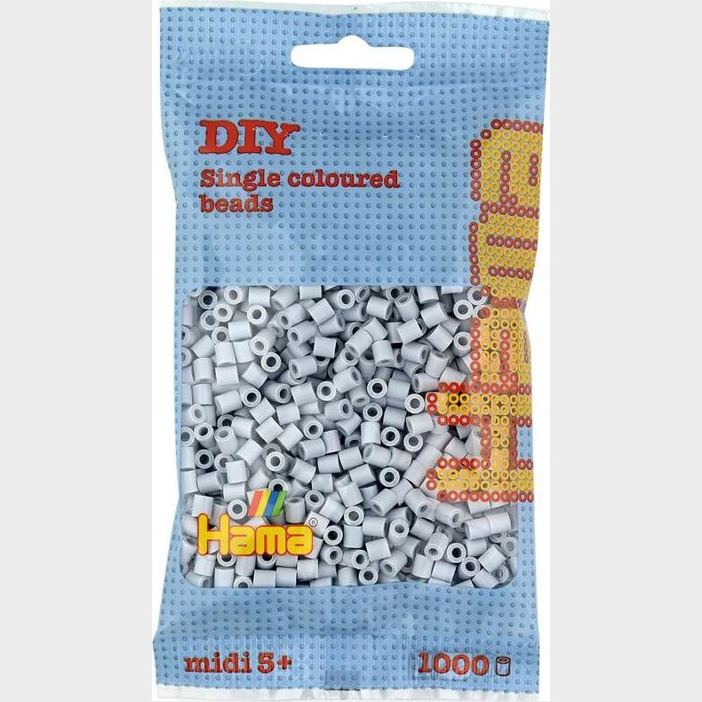 Hama Midi Perler - Lysegr� - 1.000 Stk - 207-70