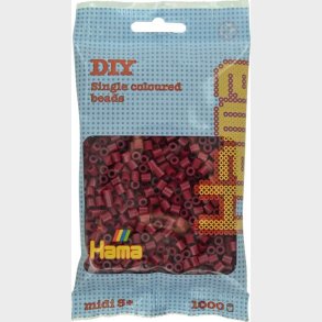 Hama Midi Perler - Mrk Kirsebr - 1000 Stk. - 207-118