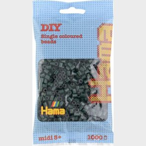 Hama Midi Perler - M�rkegr�n - 1.000 Stk - 207-28