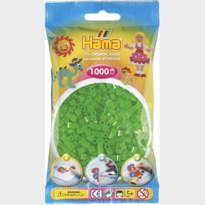 Hama Midi Perler - Neon Grn - 1.000 Stk - 207-37