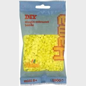 Hama Midi Perler - Pastel Gul - 1.000 Stk - 207-43