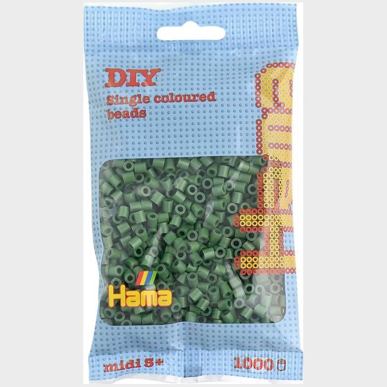 Hama Midi Perler - Skovgr�n - 1.000 Stk - 207-102