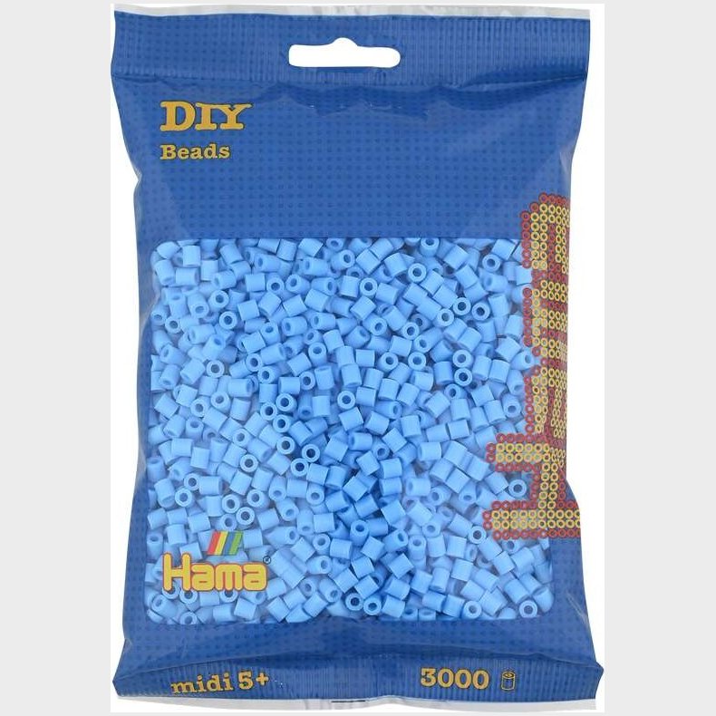 Hama Midi Perler - Pastel Bl� - 3000 Stk. - 201-46