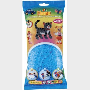 Hama Midi Perler - Transparent Bl - 6.000 Stk - 205-73